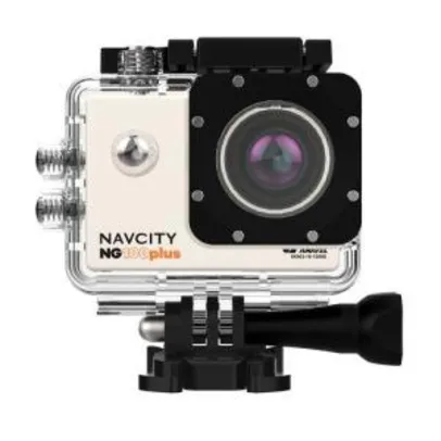 Câmera Esportiva Navcity NG-100 Plus 4K +Case à Prova d'água 30m + bastão selfie por R$ 80