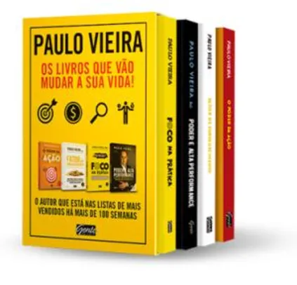 (Frete grátis) Box - Paulo Vieira - 4 Volumes