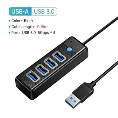 [CONTAS NOVAS] HUB USB ORICO 4 Portas 3.0