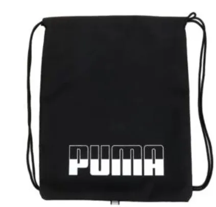[APP] Sacola Puma Plus Gym Sack II - Preto | R$ 30