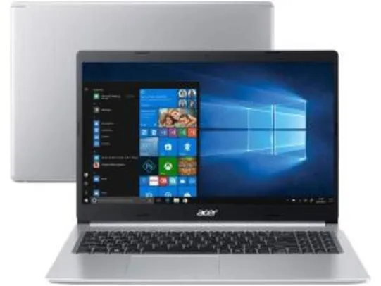 Notebook Acer Aspire 5 A515-54G-53GP, i5, placa de vídeo ssd 256GB com windows 10 R$3561