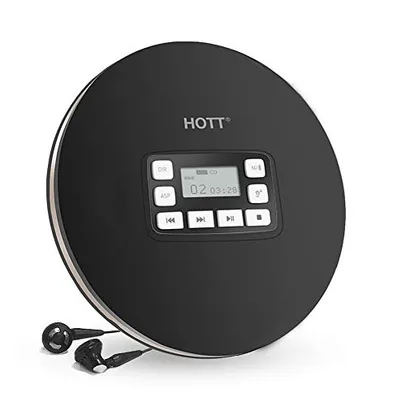 HOTT Leitor de CD portátil Bluetooth 5.0