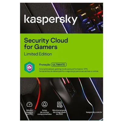 Kaspersky Antivírus Security Cloud for Gamers Limited Edition 1 Ano