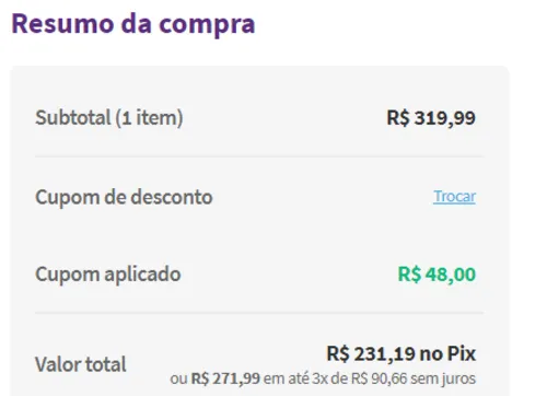 Imagem na descrição da promoção