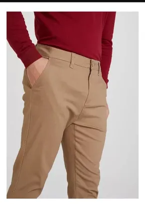 Hering Calça Básica Masculina Chino Com Elastano 