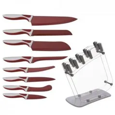 Kit Facas Base Cerâmica 8 Pçs C/ Suporte - Cookdream - R$89