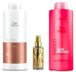 Kit Shampoos Fusion Repair, Invigo e Oil Reflections - Wella - Wella Professionals