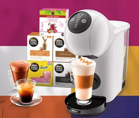 Cafeteira Dolce Gusto Genio S Basic + 68 caixas (680 capsulas) de Cápsulas Nescafé + Troca por vales