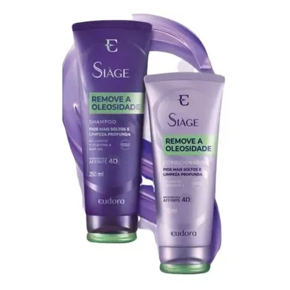 KIT EUDORA SIÀGE REMOVE A OLEOSIDADE SHAMPOO + CONDICIONADOR