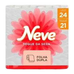 (Regional/ Levando 4) Papel Higiênico Neve Toque de Seda Leve - 24 Rolos