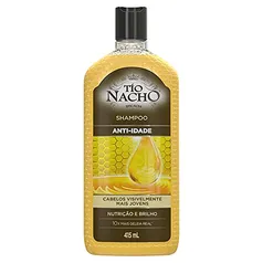 [PRIME] Tio Nacho - Shampoo Anti-idade para rejovelhecimento capilar, 415ml, devolve o Brilho os seus cachos