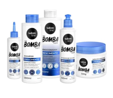 Kit Crescimento SOS Bomba Original Ativador de Cachos e Tônico Salon Line