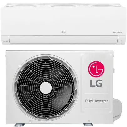 Ar-Condicionado Split Dual Inverter Compact 9.000 BTUs IA Sleep LG Frio