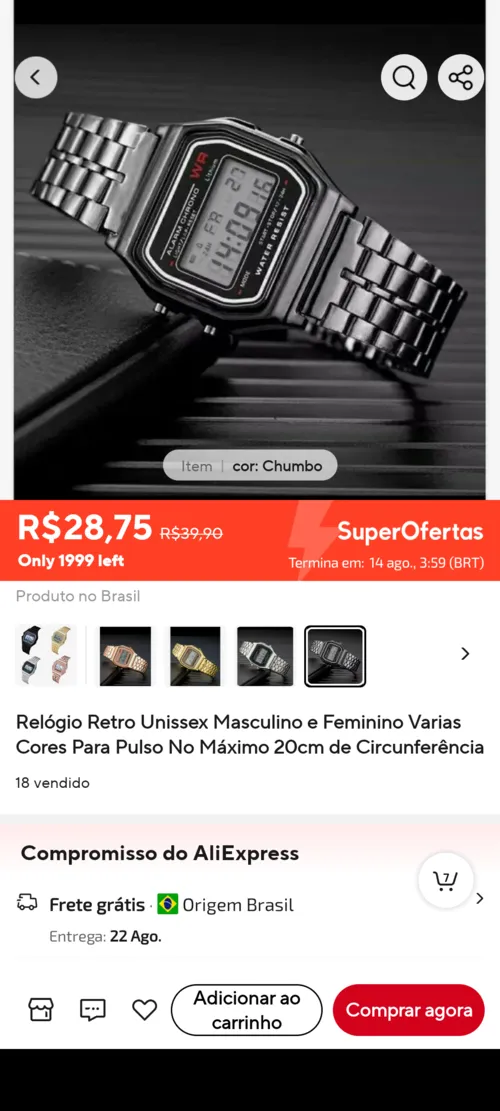 Imagem na descrição da promoção