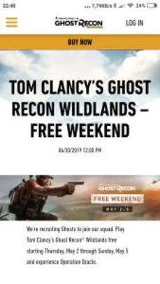 [Xbox, PS4, PC] Tom Clancys Ghost Recon Wildlands - Fim de Semana Gratis