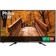 TV LED 32" Philco PTV32B51D Resolução HD com Conversor Digital 2 HDMI 2 USB Recepção Digital R$720 (Receba R$200 com AME)