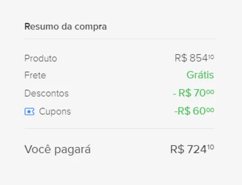 Imagem na descrição da promoção