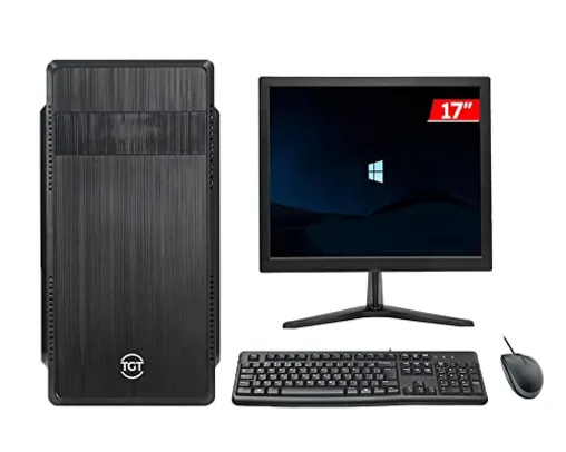 Computador Completo mancer Home Office (PROCESSADOR AMD A6, 8GB DDR3, SSD 120GB, 200W + kit teclado e mouse + Monitor 17)