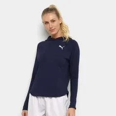 Blusa Puma Active Hoody Capuz Feminina - Marinho