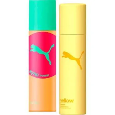 2 Desodorantes Femininos - Puma Yellow + Puma Sync - R$16,98