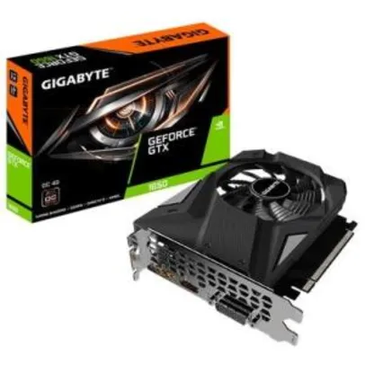 Placa de Vídeo Gigabyte NVIDIA GeForce GTX 1650 D6 0C 4G, 4GB, GDDR6 - GV-N1656OC-4GD