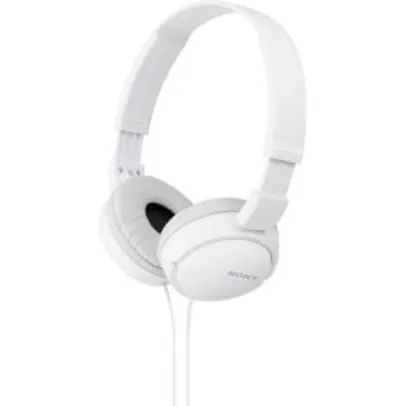 Fone de Ouvido Sony Headphone MDR-ZX110 Branco ou Preto - R$ 47