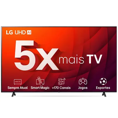 Foto do produto Smart Tv 70 Polegadas 4K LG Uhd ThinQ Ai 70UR8750PSA Hdr