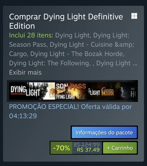 Imagem na descrição da promoção