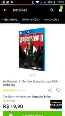 Wolfenstein 2 - R$20