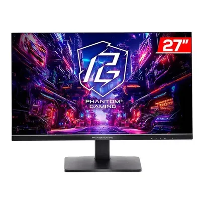 MONITOR GAMER ASROCK  27 POL, IPS, QHD, 1MS, 180HZ, FREESYNC - PG27QFT1B