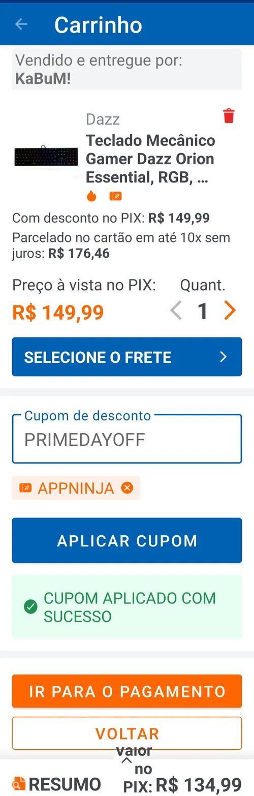 Imagem na descrição da promoção