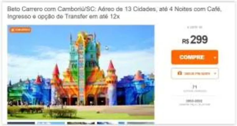 [Peixe Urbano] Balneário Camboriú/SC com Aéreo - Voale Turismo a partir de R$ 300