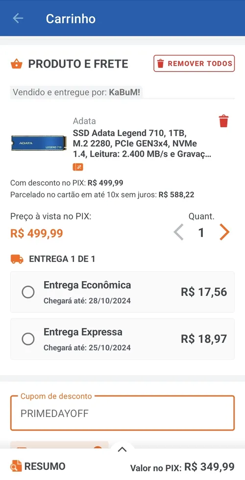 Imagem na descrição da promoção