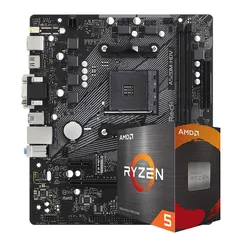 Kit Upgrade, AsRock A520M-HDV + AMD Ryzen 5 5600G | R$2.199