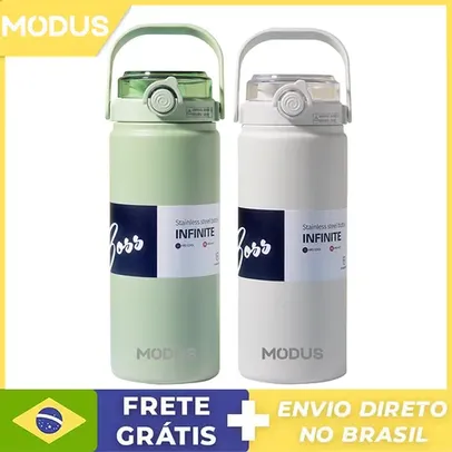 [DoBrasil] Modus Garrafa Térmica Inox de grande capacidade 1200ML C/ Vedação 