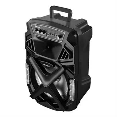 Caixa Amplificada Lenoxx CA101 Bateria, Bluetooth, SD/USB, LEDs, 150W, Bivolt