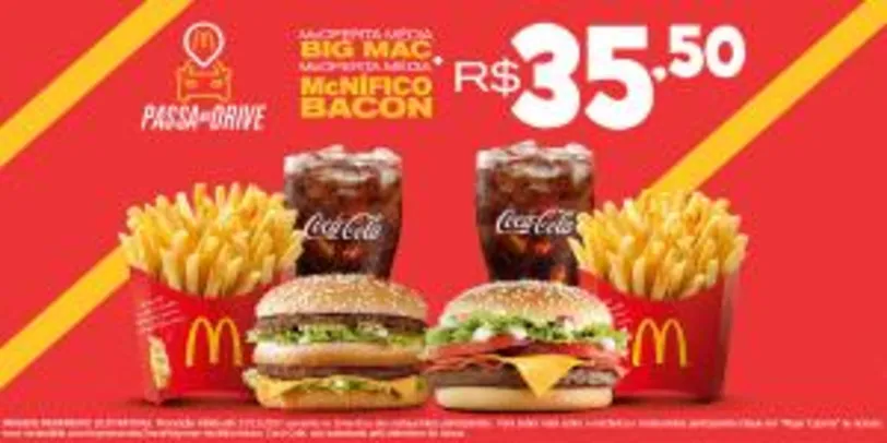 [Drive-Thru] McOferta McNífico Bacon + McOferta Big Mac R$35,50