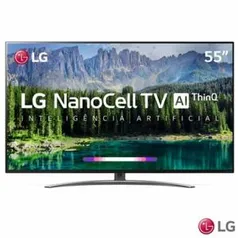 Smart TV LED LG 55'' 55SM8600 UHD 4K NanoCell 120HZ + Smart Magic | R$3.099