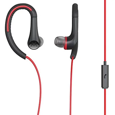 Fone de Ouvido Earbuds Sport, Intra-Auricular com Microfone, Motorola, SP008, Vermelho, Único | R$50