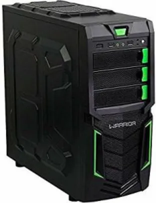 Gabinete Gamer Warrior Multilaser sem Fonte Verde Micro ATX GA139 por R$ 60