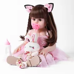 [AME R$ 125,99 Turbo Cash] Boneca Bebê Realista 48cm (vários modelos)