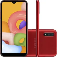 Samsung Galaxy A01 Vermelho Desbloqueado 32GB | R$719