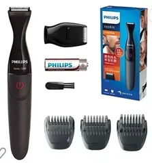 (AME R$80,99) Barbeador Philips MG1100/16 Multigroom 2 em 1 à Prova D'Água
