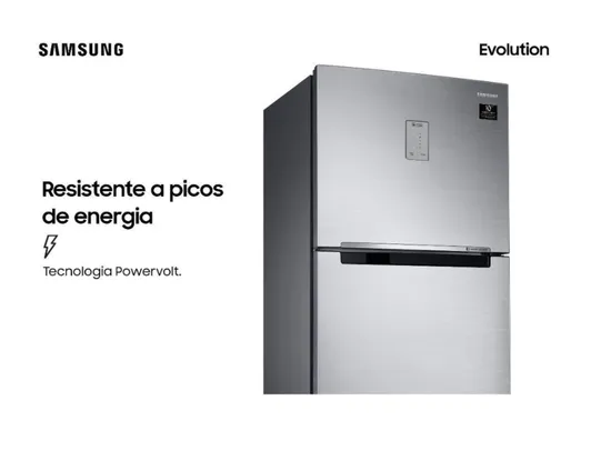 (AME+cartão Shoptime) Geladeira/Refrigerador Samsung Duplex Inox Look 460L RT6000K com All-Around Cooling - Bivolt | R$ 2570