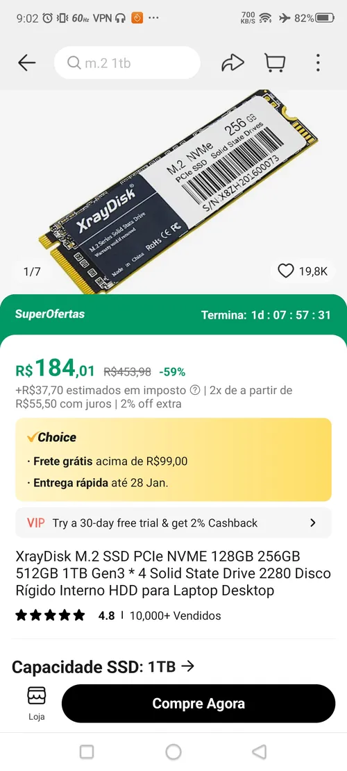 Imagen na descrição da promoção