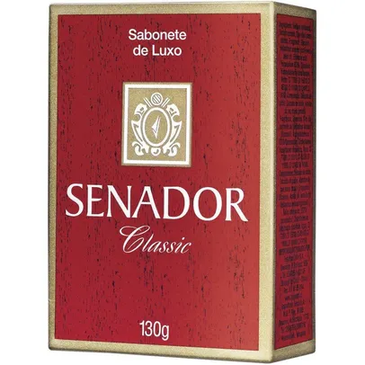 (R$4,60 cada) Sabonete Classic 130g - 12 Unidades - Senador