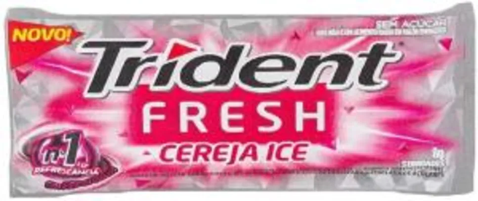 Caixa Chiclete Fresh Cereja Ice Trident Com 21 Unidades R$0,91 a unidade