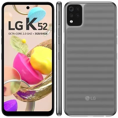 Smartphone LG K52 64GB 3GB Câmera Traseira Quádrupla | R$ 870