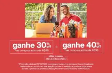 Até 40% OFF em produtos selecionados na Natura