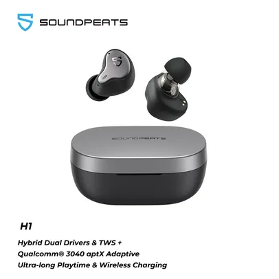 Fone de ouvido Soundpeats H1 TWS Bluetooth 5.2 | R$ 275